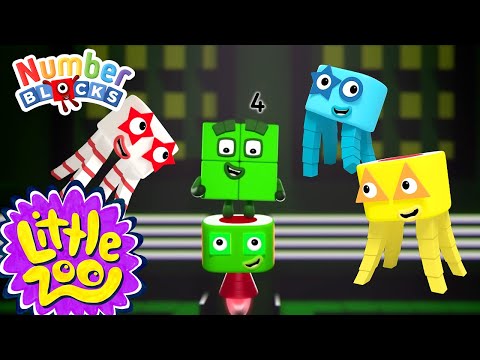 Four Times Table and More! | Learn to Count | @Numberblocks