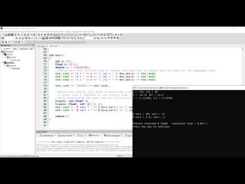 Templates - Syntax with Functions and Classes - C++ - ENGR 2304