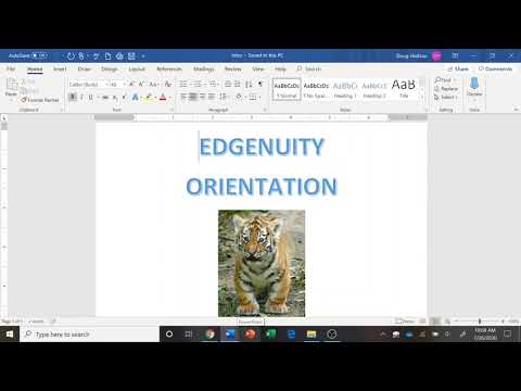 Sy2020 21 Edgenuity Orientation 1 Student Instructor Interface
