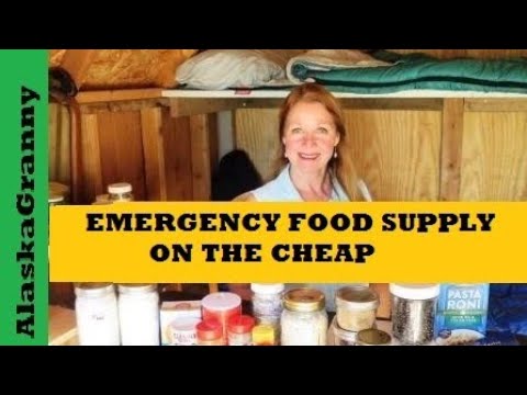 How to Build Emergency Food Supply Cheap  Prepper Pantry Stockpile on the Cheap
