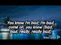 Michael Jackson - Bad (lyrics)