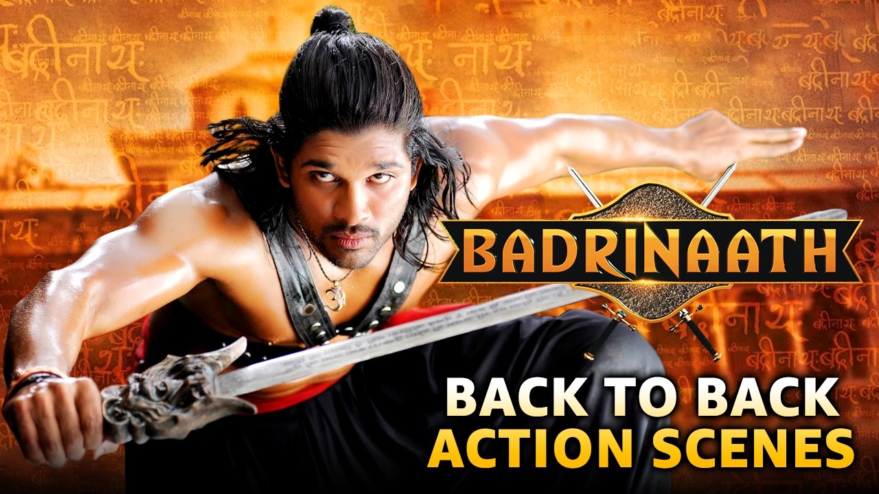 Badrinaath Hindi Dubbed Action Scenes ⚔️🔥| Back To Back | Allu Arjun, Tamannaah | VV Vinayak
