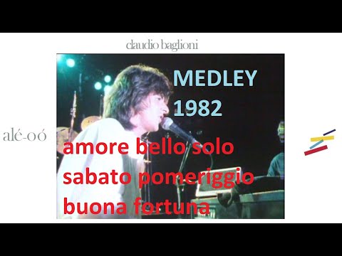 BAGLIONI "amore bello" medley "ale oo" 1982 STEREO