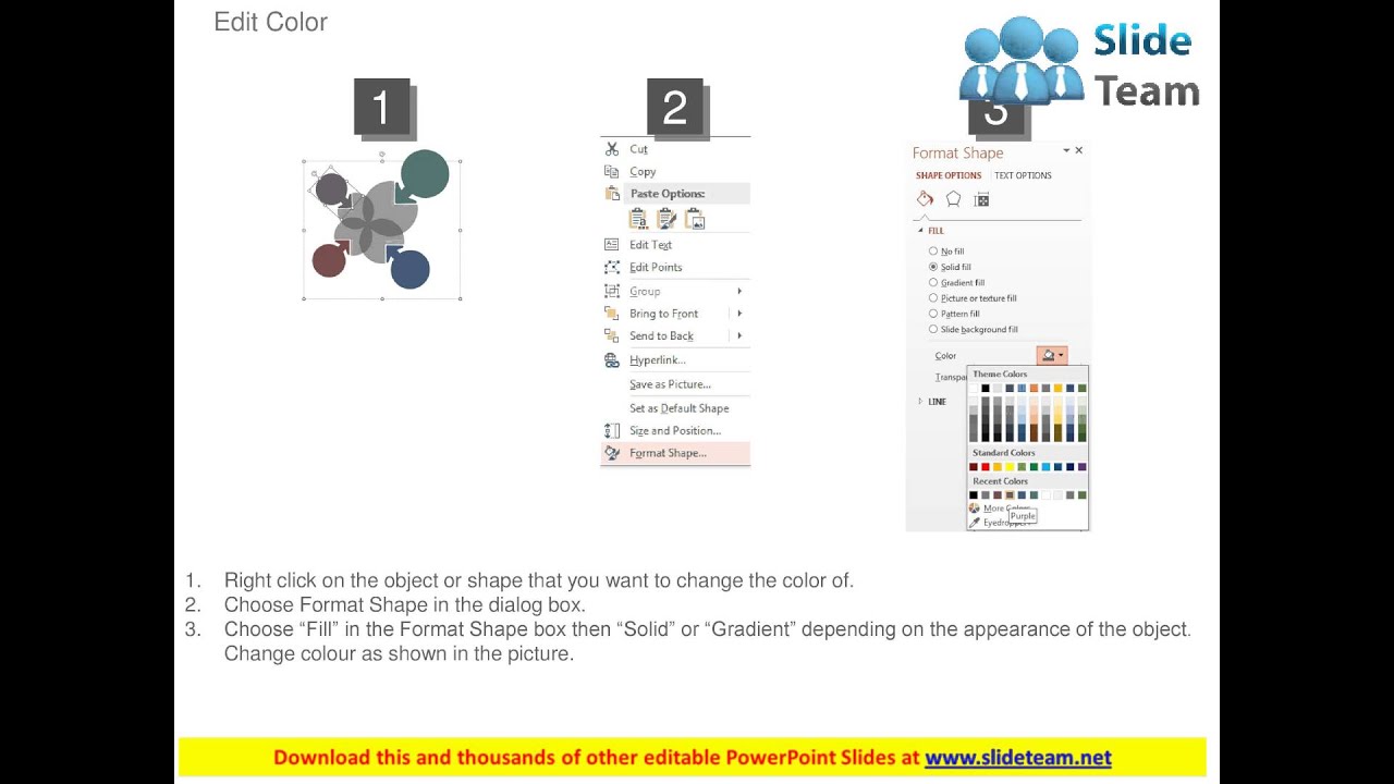 new four staged venn diagram and icons flat powerpoint design