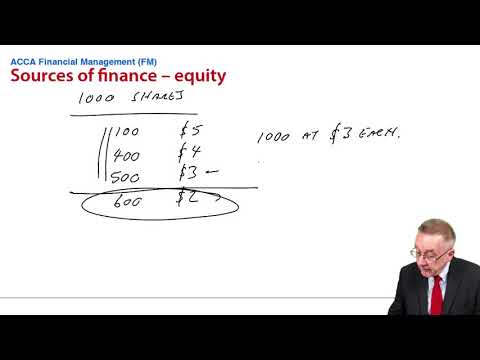 Sources of Finance – Equity - ACCA Financial Management (FM)