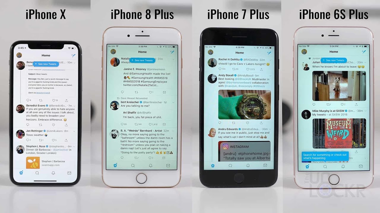 Speed Test: iPhone X vs iPhone 8 Plus vs iPhone 7 Plus vs iPhone 6S Plus