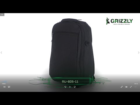 Мужской рюкзак-трансформер (сумка-рюкзак) RU-805-11 (black) от GRIZZLY