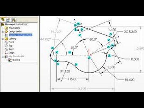 Solidworks turorial - Fully Defining a Sketch with solidworks