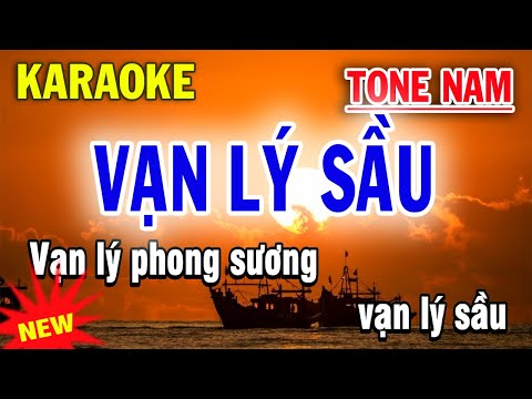 Vạn Lý Sầu Karaoke Tone Nam - ST Tro Music