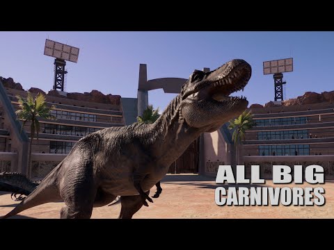 All Big Carnivores Battle Royale - Jurassic World Evolution 2 (4K 60FPS)