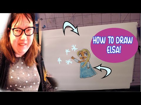 How to Draw Elsa| From Frozen| Step by Step! Easy!