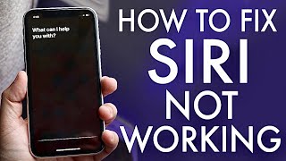 How To FIX Siri Not Working!