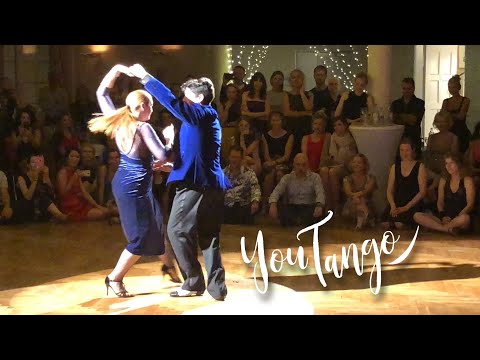  Fernando Sanchez  and  Ariadna Naveira  are  dancing  to  a  tango  by  Pedro Laurenz  at  Munich International Tango Festival  in  2019