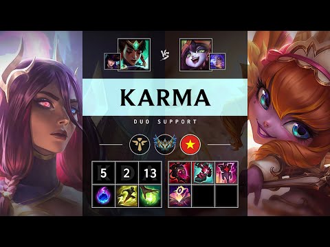 Karma Support vs Lulu - VN Challenger Patch 25.17