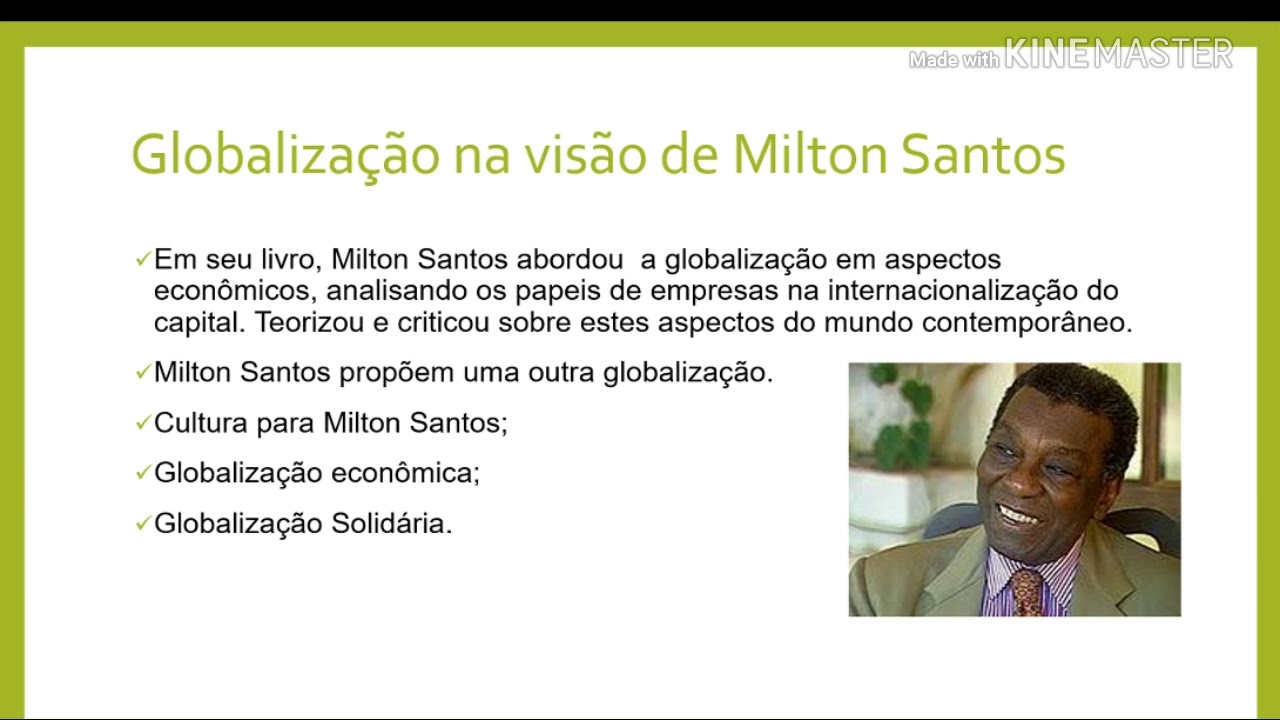 Globalização na visão de Milton Santos