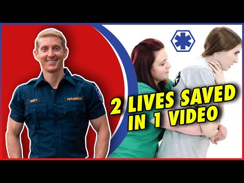 How To Save Someone Who Is Choking (And Yourself If Alone) Heimlich Maneuver | Paramedic Approved