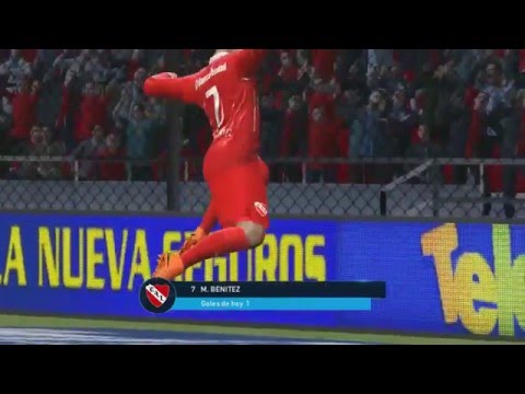 Gol de Benitez  Independiente 1 Belgrano Cba 0  Liguilla  Pre Libertadores  Pes 16 FPT