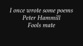 Peter Hammill - I once wrote some poems