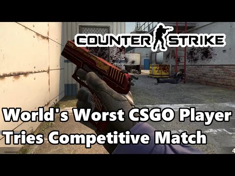 World's Worst CSGO Player Tries Competitive Match (Feat. ClickyGaming, MrKingTigger, Omission)