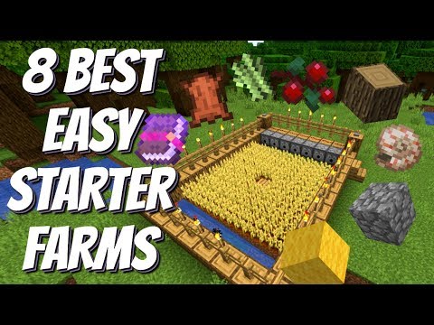 Avomance - 8 BEST Easy Starter Farms For Minecraft Survival: Simple Farms for Minecraft 1.14+ (Avomance 2019)