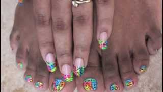 preview picture of video '*★*Rainbow Nail Art*★*'
