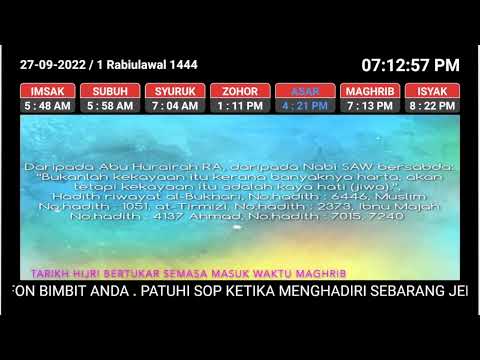 Prayer Times For TV Video