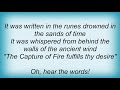 Sentenced - Capture Of Fire Lyrics