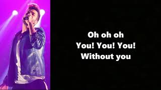 WITHOUT YOU - Agoney | OT 2017 | Gala 9| LETRA