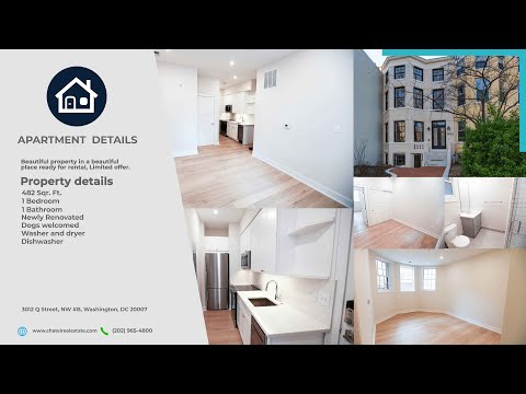 FOR RENT: Luxury 1 bedroom Apartment in Georgetown - 3012 Q Street, NW #B, Washington, DC 20007