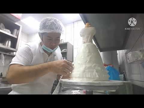 anniversary cake.. fondant cake design