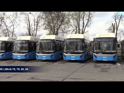 TV KANAL 9, NOVI SAD: JGSP: IZMENA TRASE LINIJA 78, 79, 80, 84