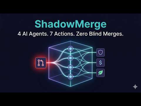 Demo of ShadowMerge: 4-Agent GitLab Duo Flow for MR Risk,Cost &Carbon Forecast – GitLab AI Hackathon
