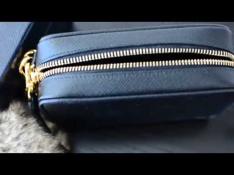 Prada Saffiano Crossbody Camera Bag Purse Review