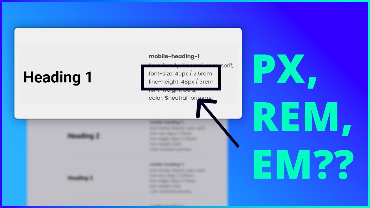 Você ainda ESTÁ USANDO PIXEL? Diferença entre Pixel, REM e EM!