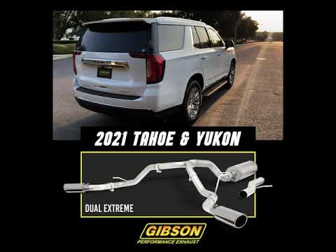 2021 Tahoe, 2021 Yukon 5.3L, Gibson at-Back Dual Extreme Exhaust System