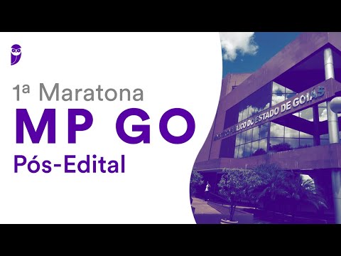 1ª Maratona MP GO - Pós-Edital
