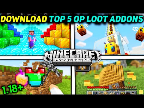 Top 5 Op Loot Mod For Minecraft Pocket Edition (1.18+) | TOP 5 BEST MODS FOR MINECRAFT PE !