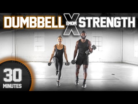 30 Minute Full Body Dumbbell Workout [EMOM Strength Training]