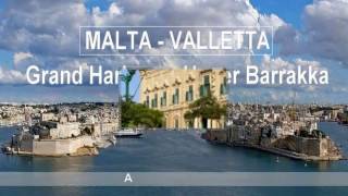 MALTA - Valletta: Grand Harbour & Upper Barrakka