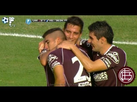 Gol de Benítez. Lanús 2 Vélez 1. Fecha 4. Torneo Final 2014. Fútbol Pa