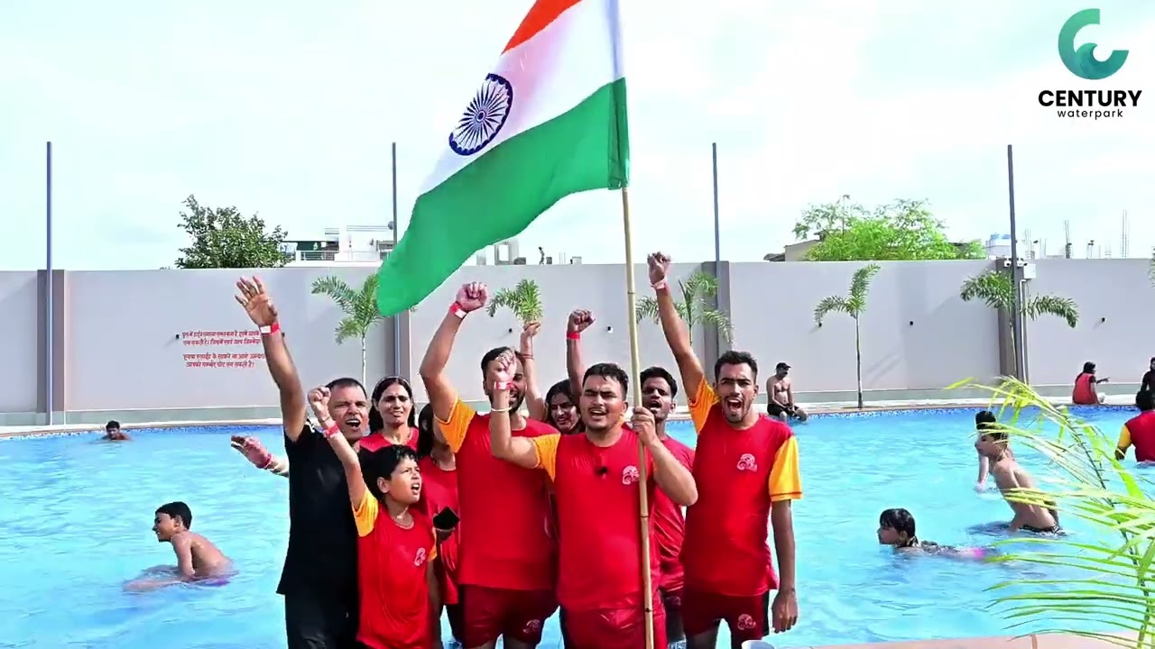 "Centure Water Park Celebrates Independence Day: Splashes Of Patriotism  and Fun...#shortvideo