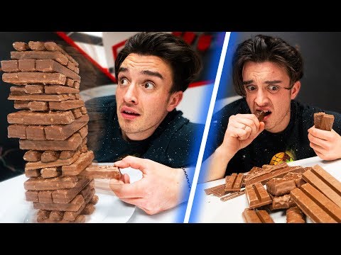 Jenga Food Tower Challenge! Video