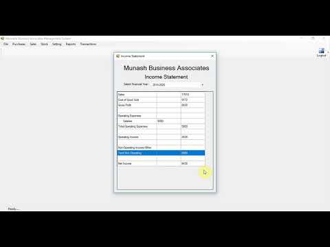 Accounting Management System Part 111 Income statement Form in C C Sharp