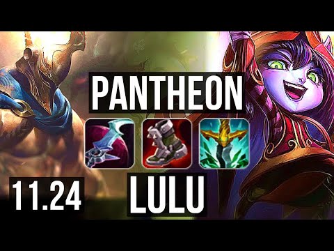 PANTHEON & Kai'Sa vs LULU & Aphelios (SUP) | 2.2M mastery, 11/5/14 | BR Diamond | 11.24