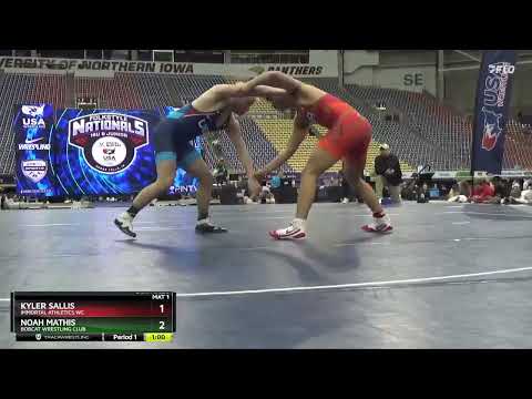 2024 16U Boys Folkstyle Nationals: Kyler Sallis vs Noah Mathis: 215 Ibs Finals