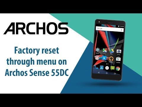 How to Factory Reset through menu on Archos Sense 55DC?