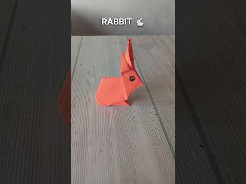 RABBIT ORIGAMI| TUTORIAL| HOW TO MAKE PAPER RABBIT CRAFT| STEP BY STEP FOLDING| ARTWORK