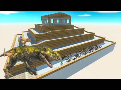 Escape From Alien T-rex - Last Survivor - Uphill Course | Animal Revolt Battle Simulators