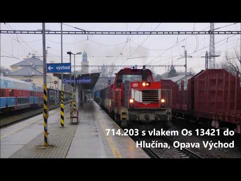 714.203 s vlakem Os 13421 do Hlučína, Opava Východ