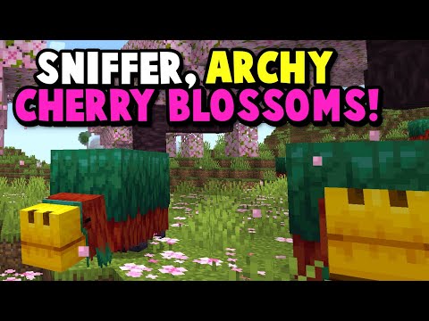 Minecraft Sniffer, Cherry Blossoms & Archaeology! (Snapshot 23w07a)